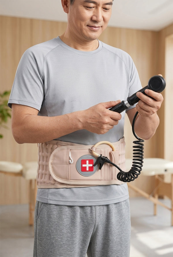 Back Decompression Lumbar Belt – Inflatable Support Brace for Lower Back