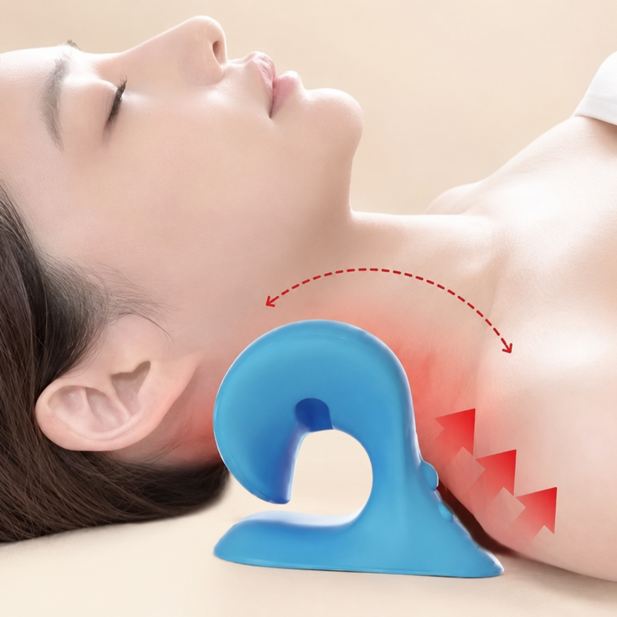 Portable Cervical Massage Pillow – Neck Alignment & Support Device