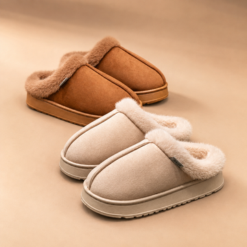 Women’s Warm Fluffy Slippers – Anti-Slip EVA Thick Sole Indoor Shoes