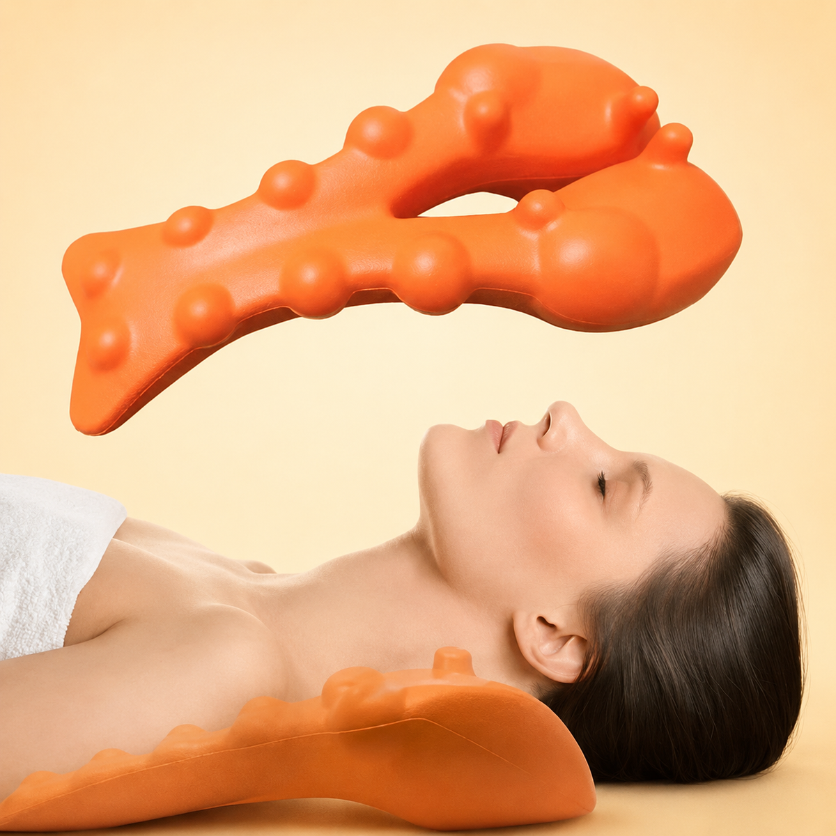 Cervical Neck Stretcher – Traction & Trigger Point Support Device