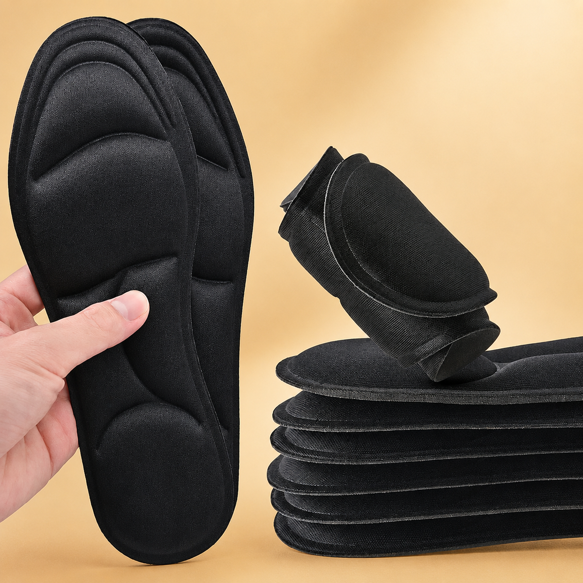 5D Memory Foam Insoles – Breathable Cushioned Support for Sports & Daily Wear
