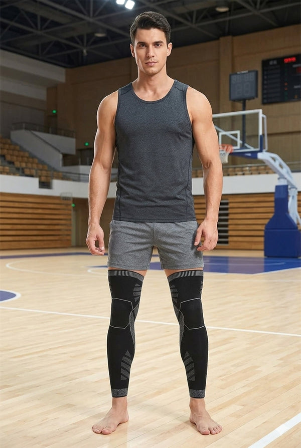 Full Leg Compression Sleeve – Long Knee Support for Sports & Pain Relief