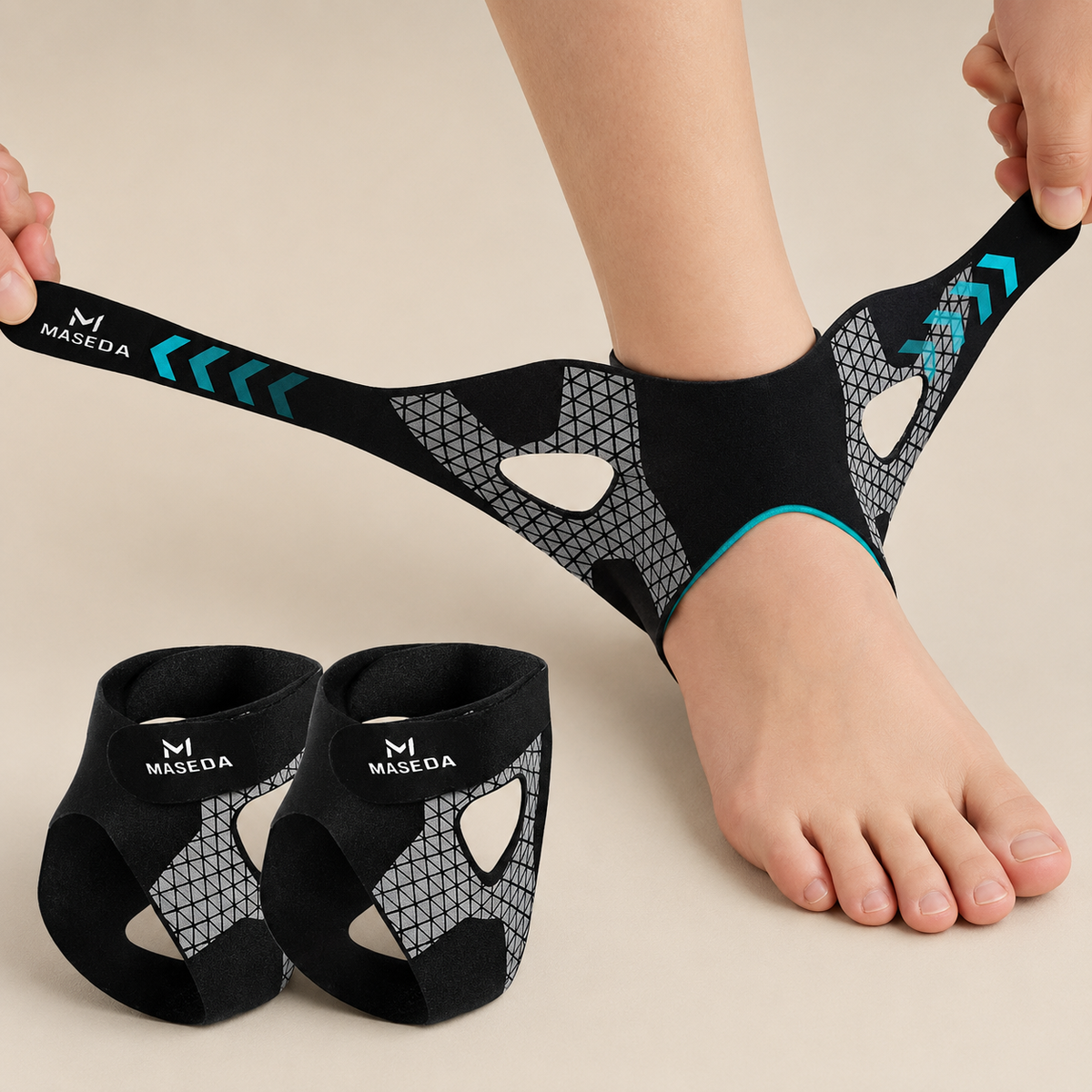 Adjustable Strap Ankle Support Brace – Ultra-Thin Compression Stabilizer