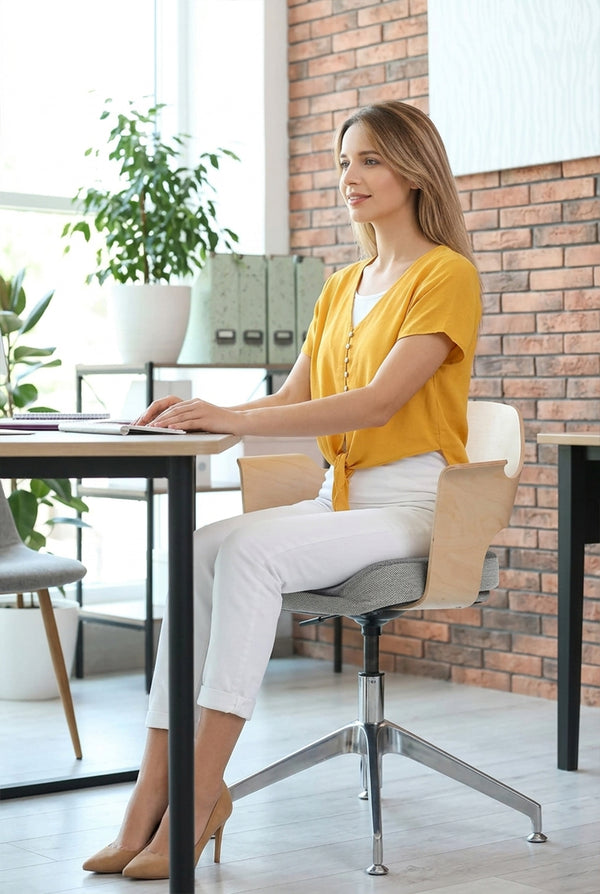 Ergonomic Memory Foam Seat Cushion – Pressure Relief for Office & Study Chairs