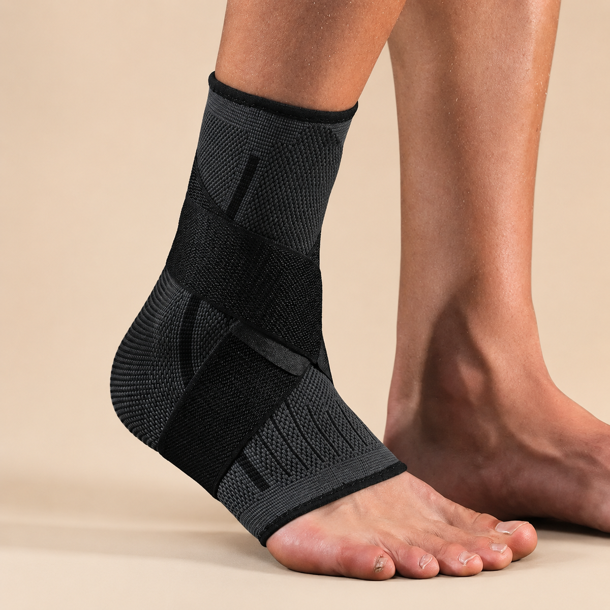 Ankle Compression Support Brace – Adjustable Sports Protection Sleeve