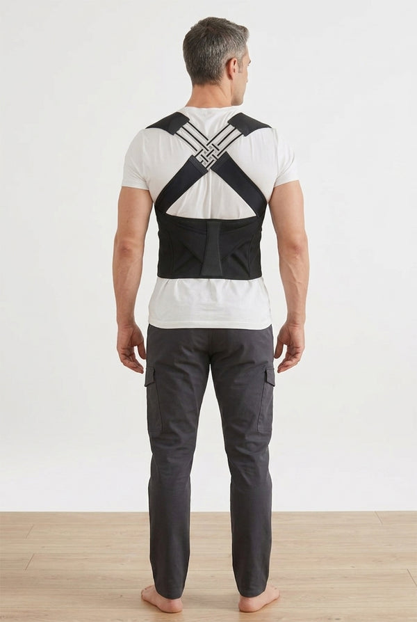 Adjustable Posture Corrector – Upper & Lower Back Support Brace