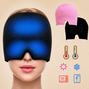 Reusable Gel Ice Migraine Relief Cap – Cold Compression Head Wrap