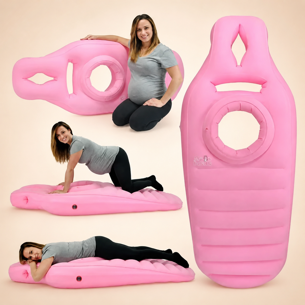 Inflatable Pregnancy Pillow & Support Mat – Comfortable Maternity Sleeping Cushion