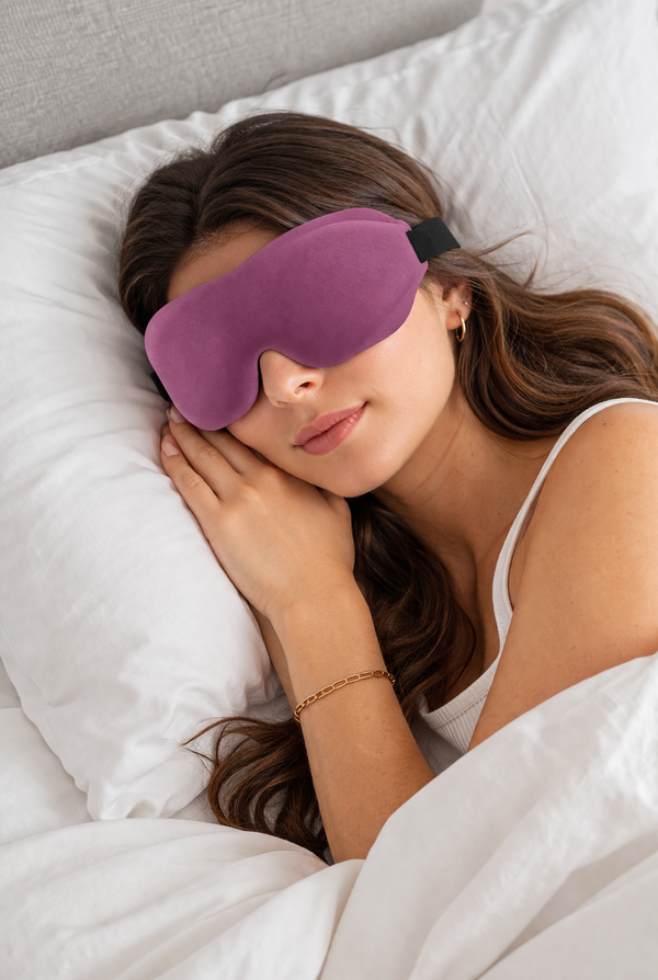 3D Contoured Eye Sleep Mask – Soft Padded Light Blocking Blindfold