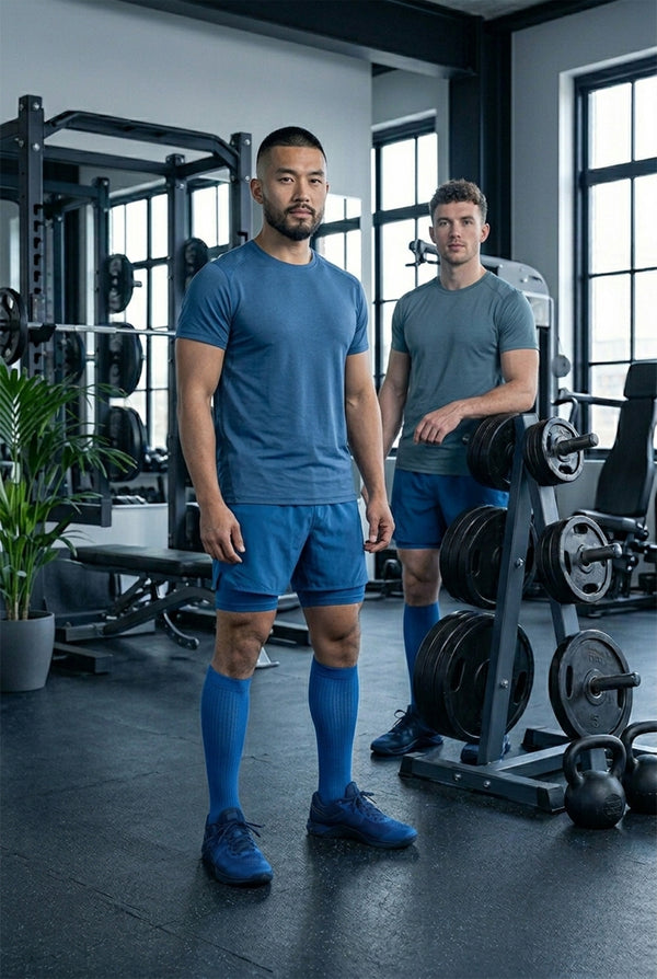 2 Pairs Compression Knee-High Socks – Circulation & Comfort Support