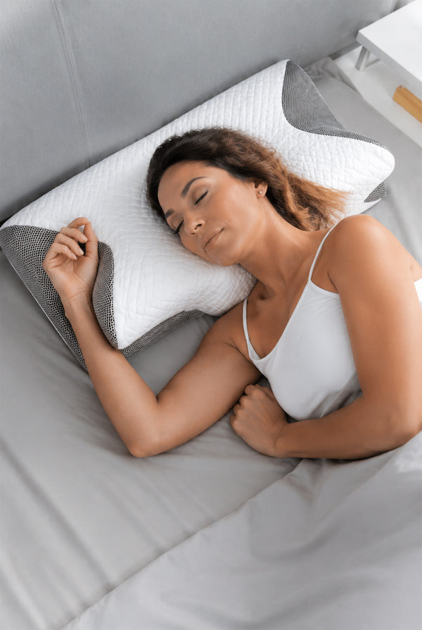 2-in-1 Memory Foam Cervical Pillow – Ergonomic Contour Neck Support