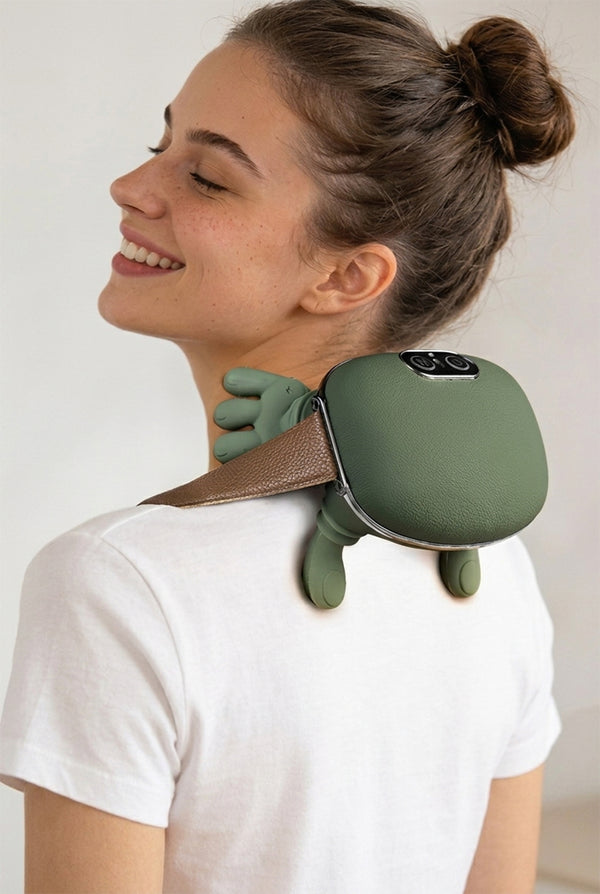 Wireless Neck & Shoulder Massager – Kneading Trapezius Support with Brushless Motor