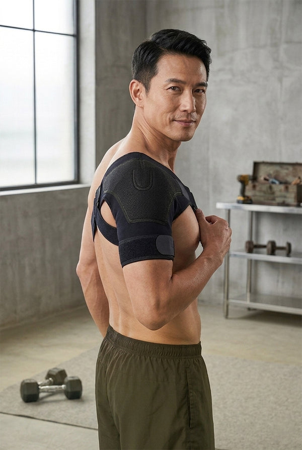 Adjustable Shoulder Support Brace – Compression Fit for Left or Right Shoulder