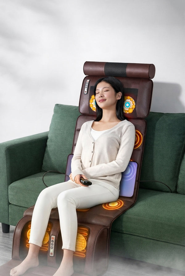 Full Body Massage Mat with Heat – Airbag Compression & Vibration Massage Cushion