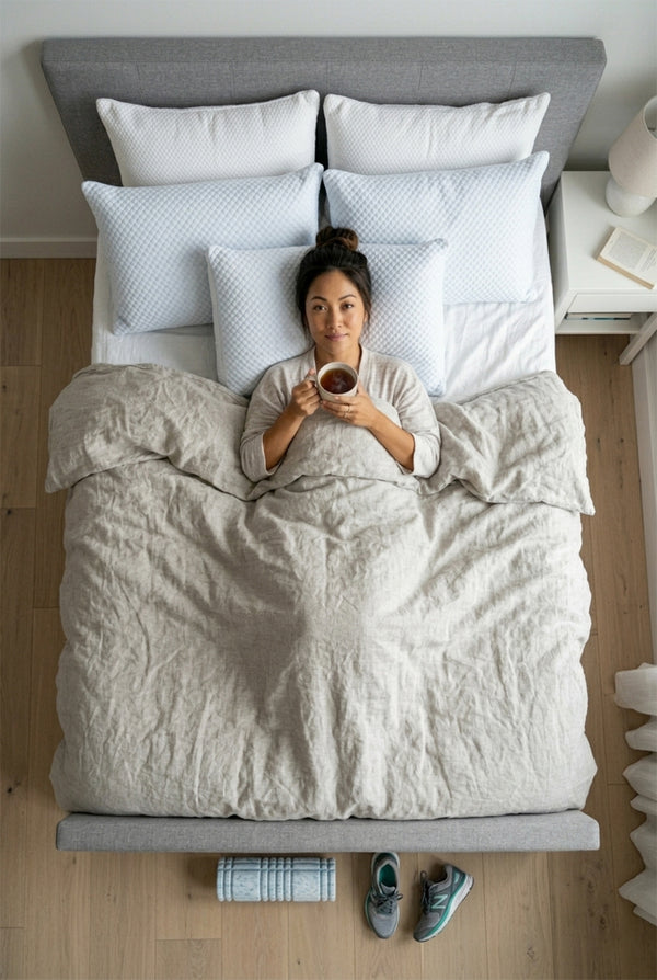 Cooling Memory Foam Pillow with Zipper – Adjustable Firmness Dual-Sided Design