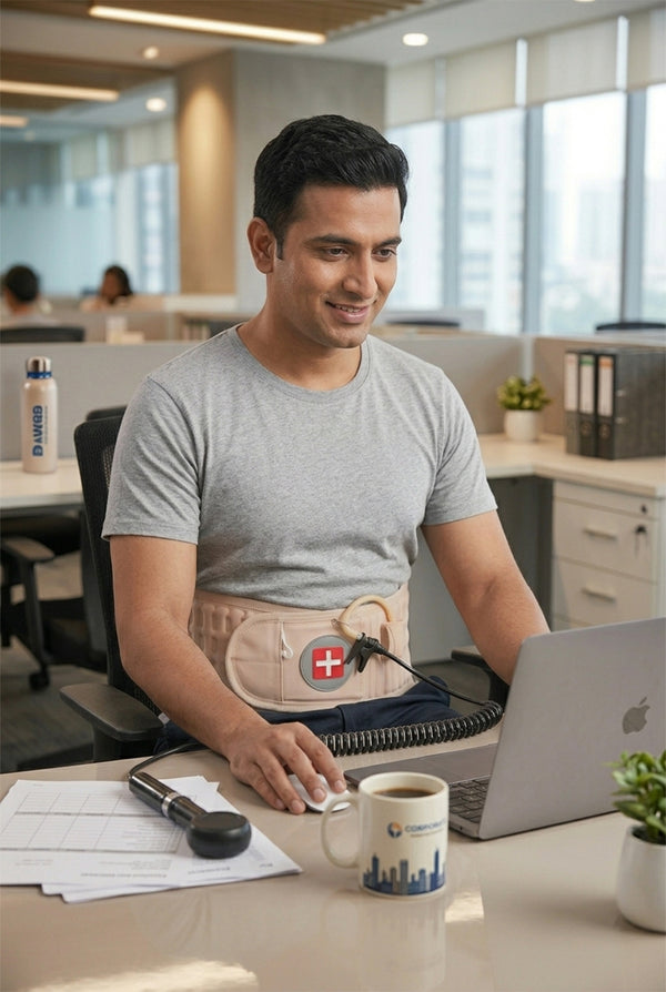 Back Decompression Lumbar Belt – Inflatable Support Brace for Lower Back