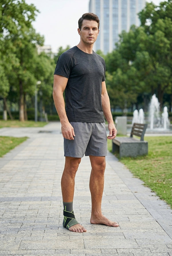 Ankle Compression Support Brace – Adjustable Sports Protection Sleeve