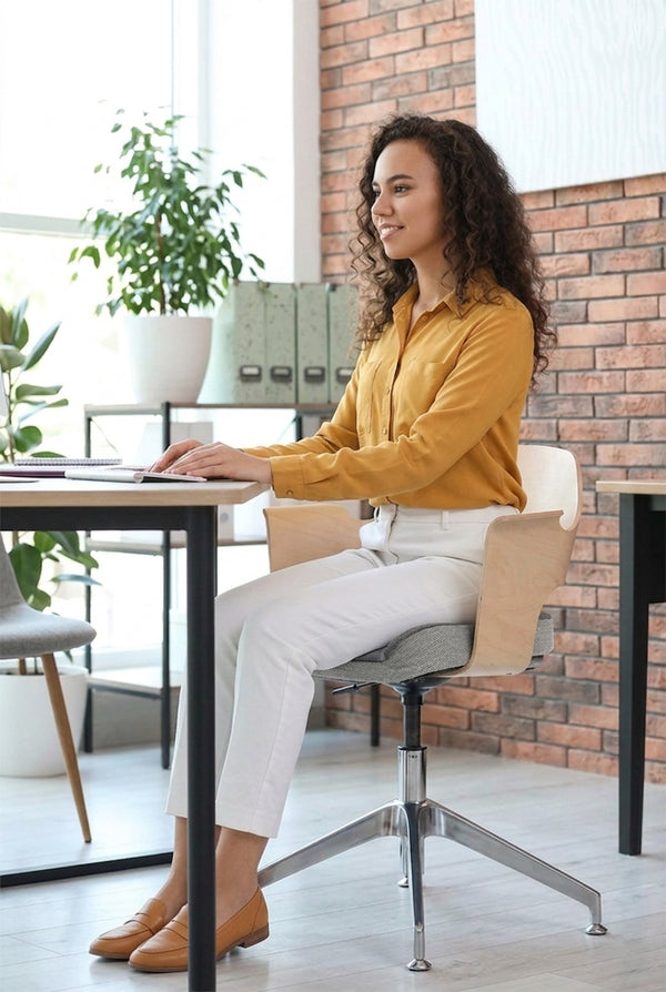 Ergonomic Memory Foam Seat Cushion – Pressure Relief for Office & Study Chairs
