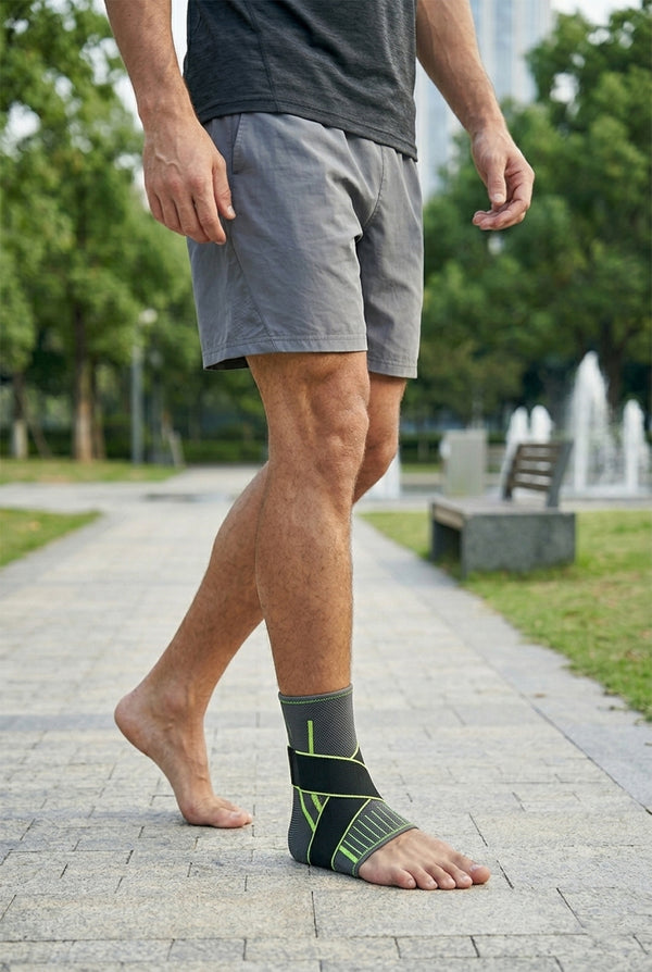 Ankle Compression Support Brace – Adjustable Sports Protection Sleeve