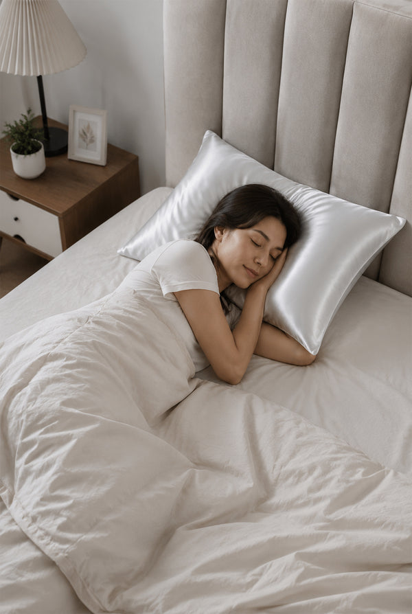 Natural Mulberry Silk Pillowcase – Silky Smooth Standard & Queen Size