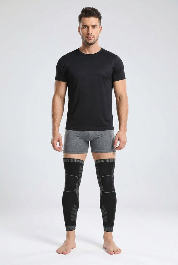 Full Leg Compression Sleeve – Long Knee Support for Sports & Pain Relief