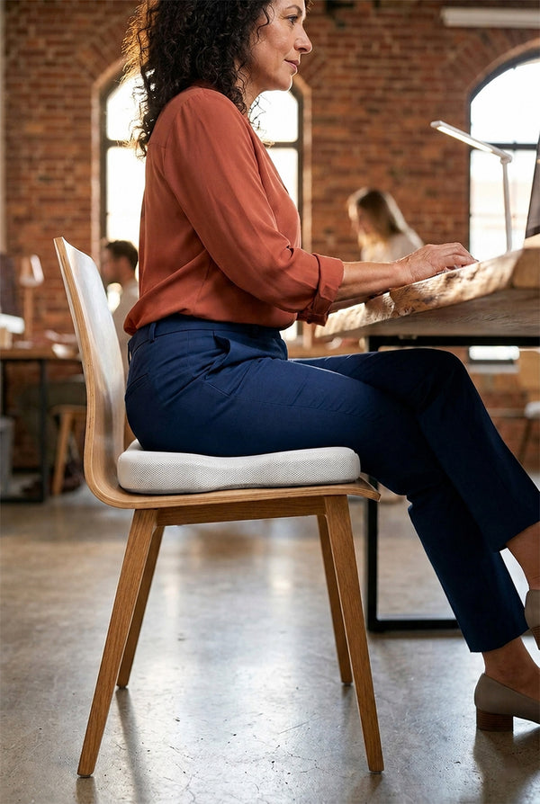 Ergonomic Memory Foam Seat Cushion – Pressure Relief for Office & Study Chairs