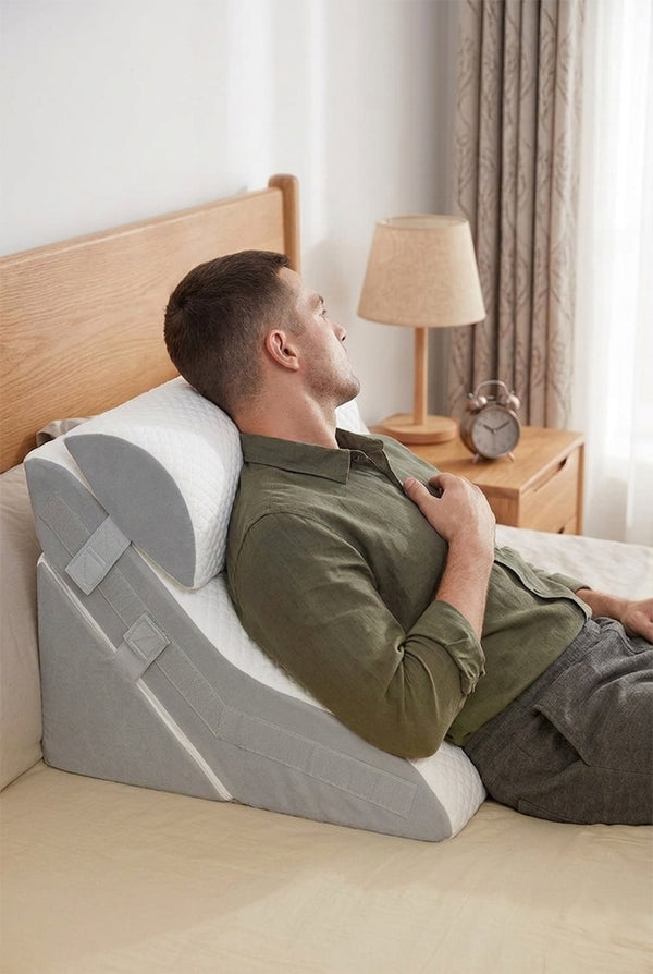 Adjustable Folding Wedge Pillow – Elevated Back Support for Comfortable Sleep