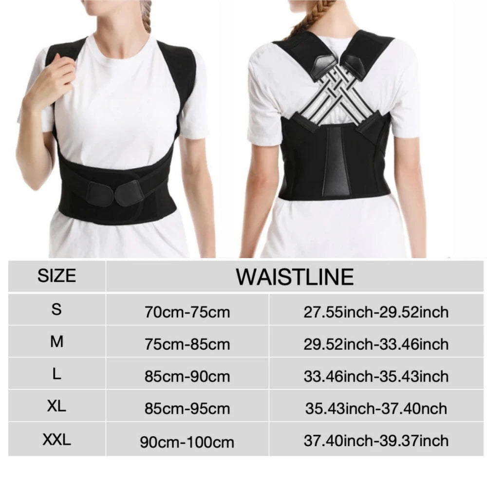 Adjustable Posture Corrector – Upper & Lower Back Support Brace