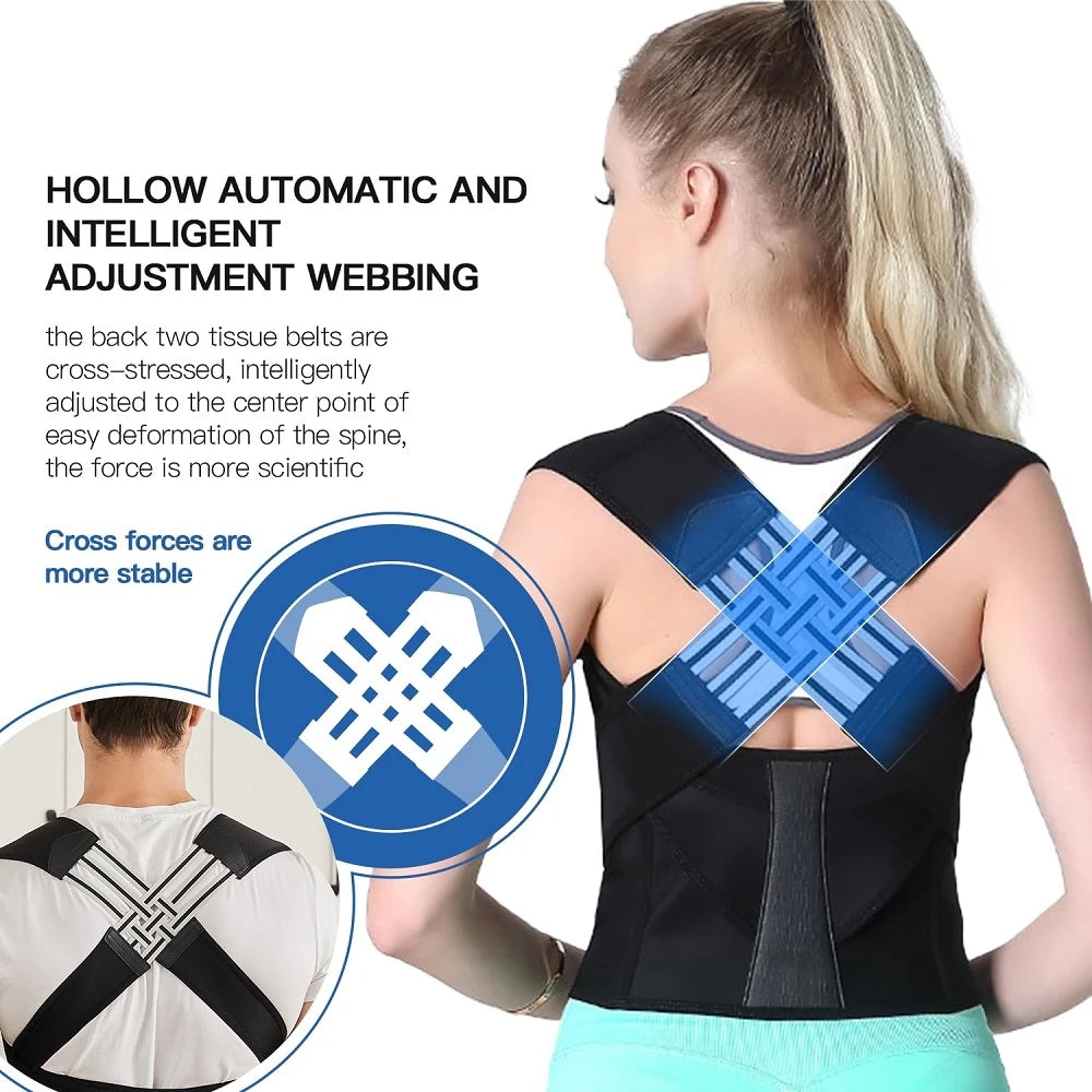 Adjustable Posture Corrector – Upper & Lower Back Support Brace