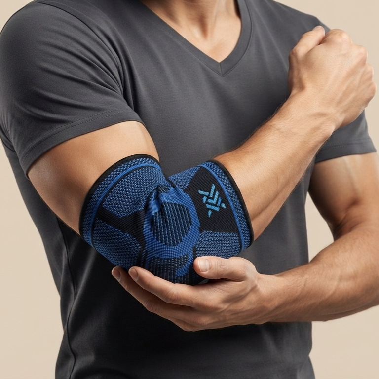 Compression Elbow Sleeve – Breathable Elastic Support for Sports