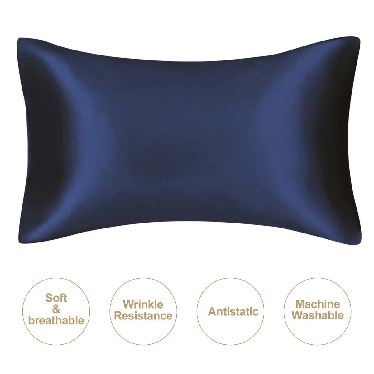 Natural Mulberry Silk Pillowcase – Silky Smooth Standard & Queen Size