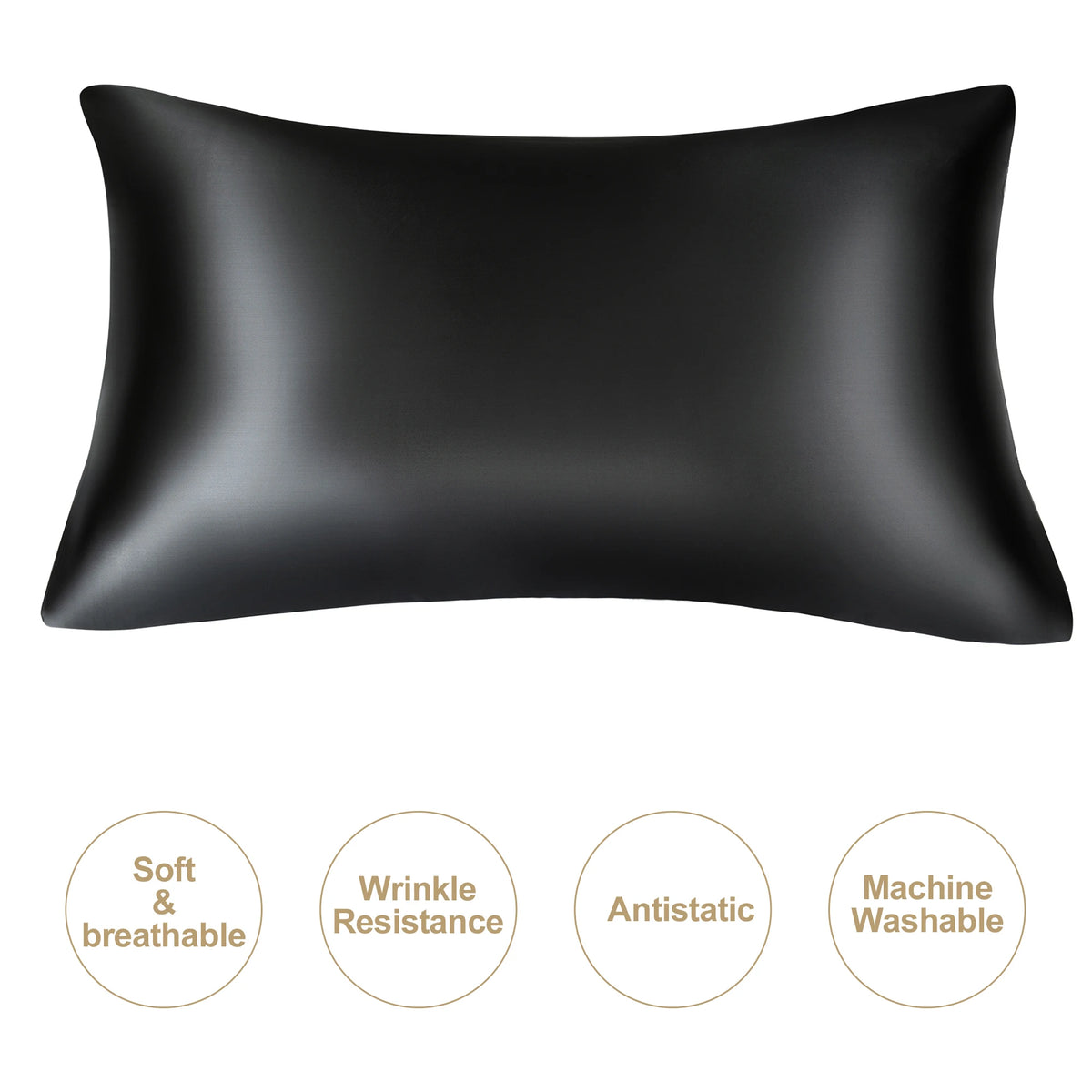 Natural Mulberry Silk Pillowcase – Silky Smooth Standard & Queen Size