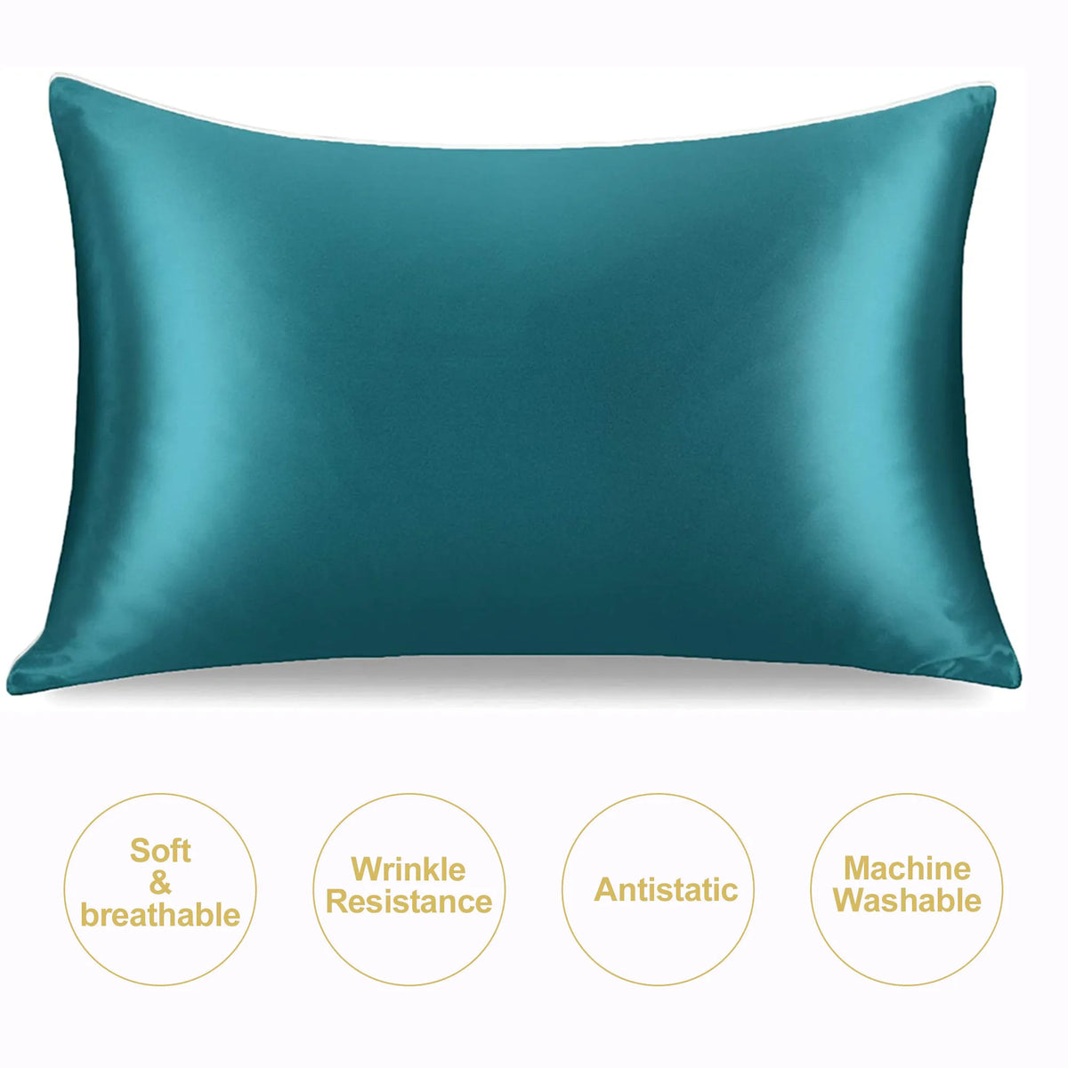 Natural Mulberry Silk Pillowcase – Silky Smooth Standard & Queen Size