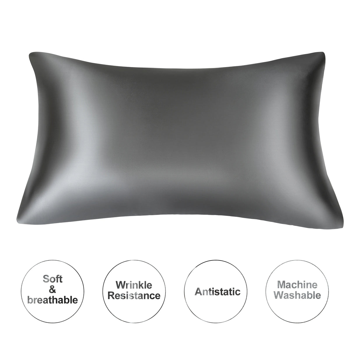Natural Mulberry Silk Pillowcase – Silky Smooth Standard & Queen Size