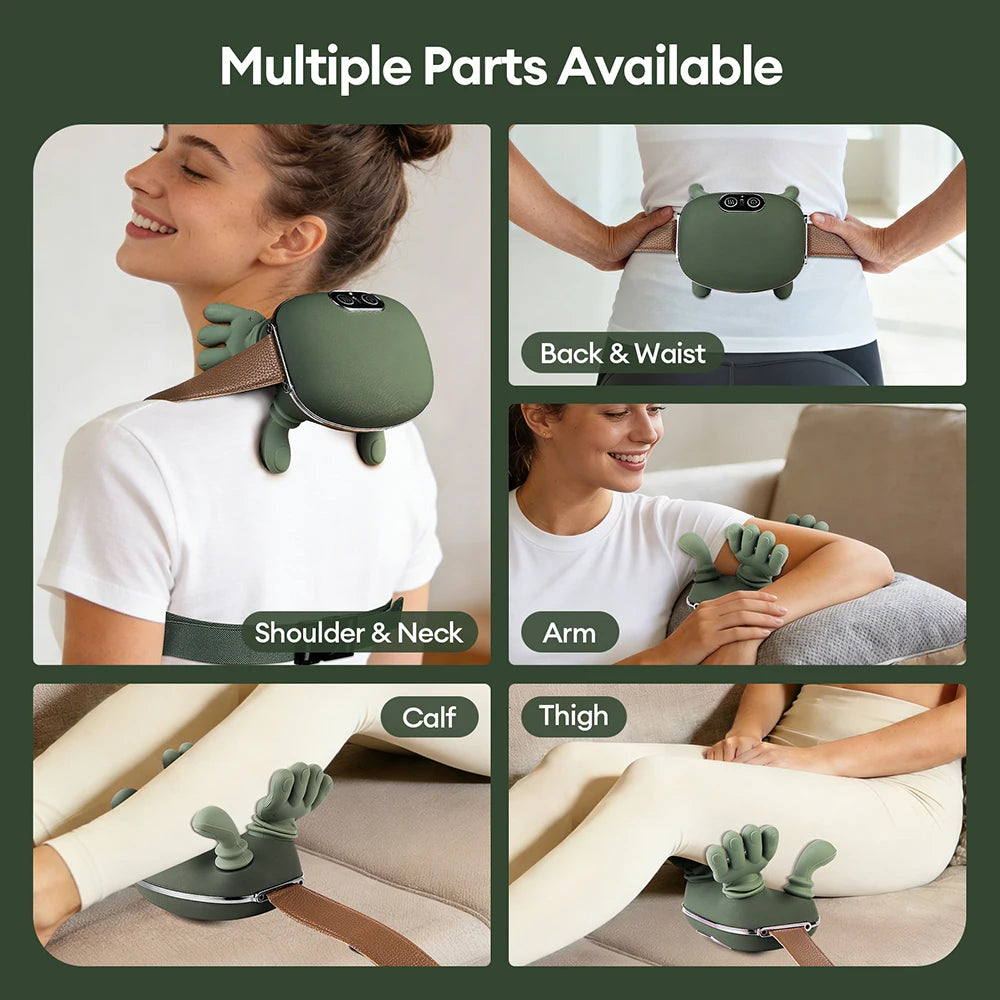 Wireless Neck & Shoulder Massager – Kneading Trapezius Support with Brushless Motor