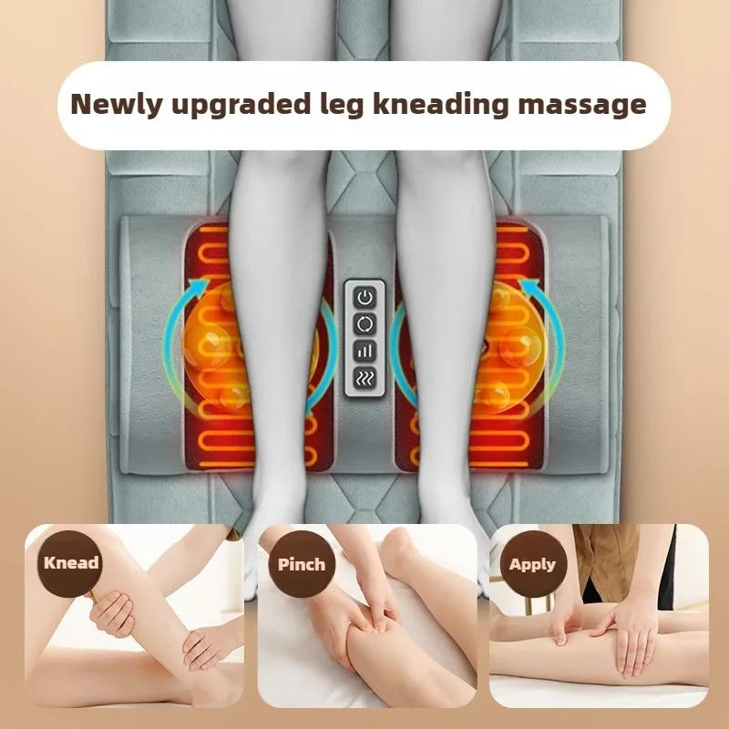 Full Body Massage Mat with Heat – Airbag Compression & Vibration Massage Cushion