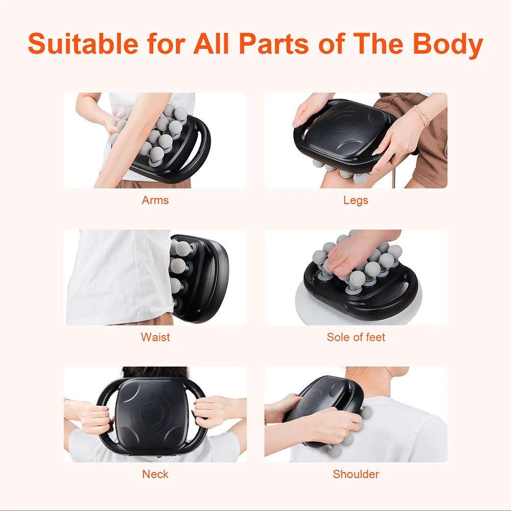 16-Head Percussion Massage Gun – High-Frequency Muscle Relief Device