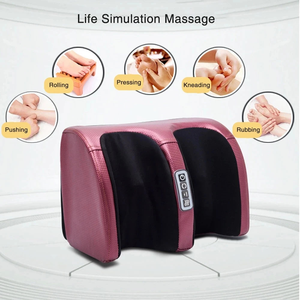 Shiatsu Foot & Calf Massager – Heated Kneading Relief for Tired Muscles