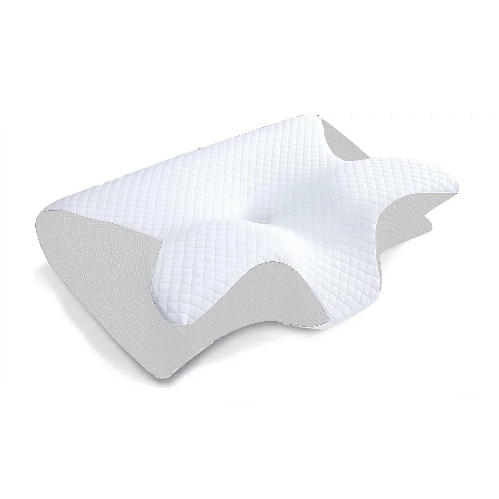2-in-1 Memory Foam Cervical Pillow – Ergonomic Contour Neck Support
