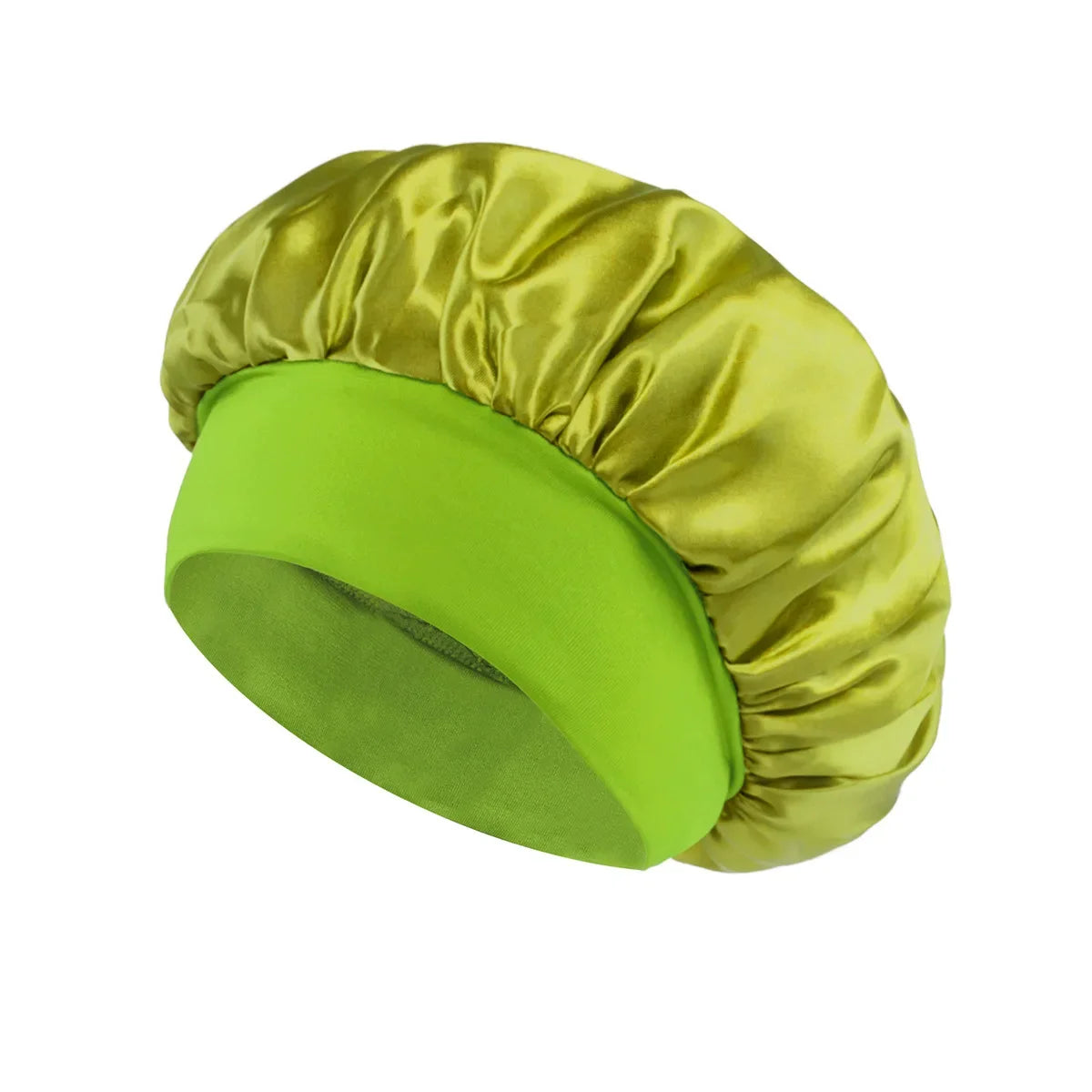 Women’s Satin Hair Bonnet – Soft Elastic Sleep Cap for Hair Care