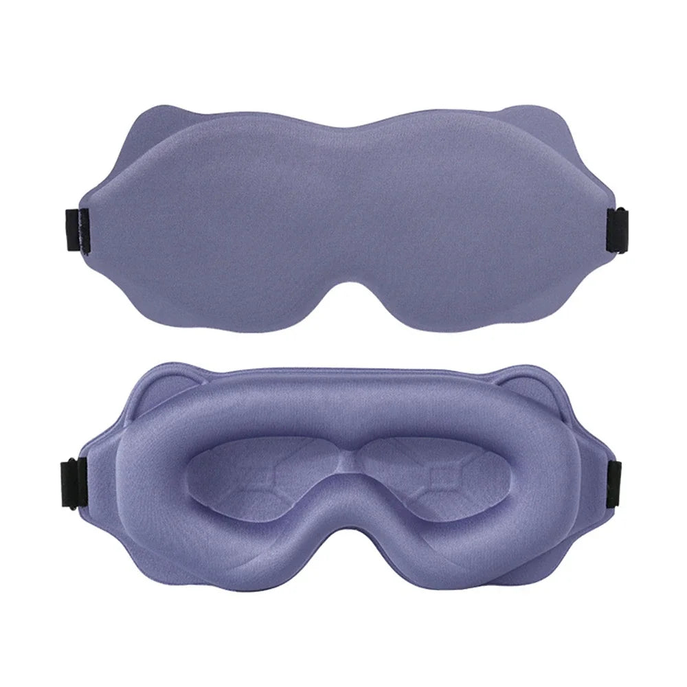 3D Contoured Eye Sleep Mask – Soft Padded Light Blocking Blindfold