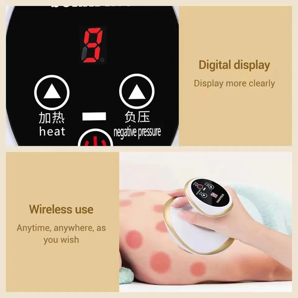 Electric Cupping Massager with Heat – Vacuum Therapy & Body Relaxation Device