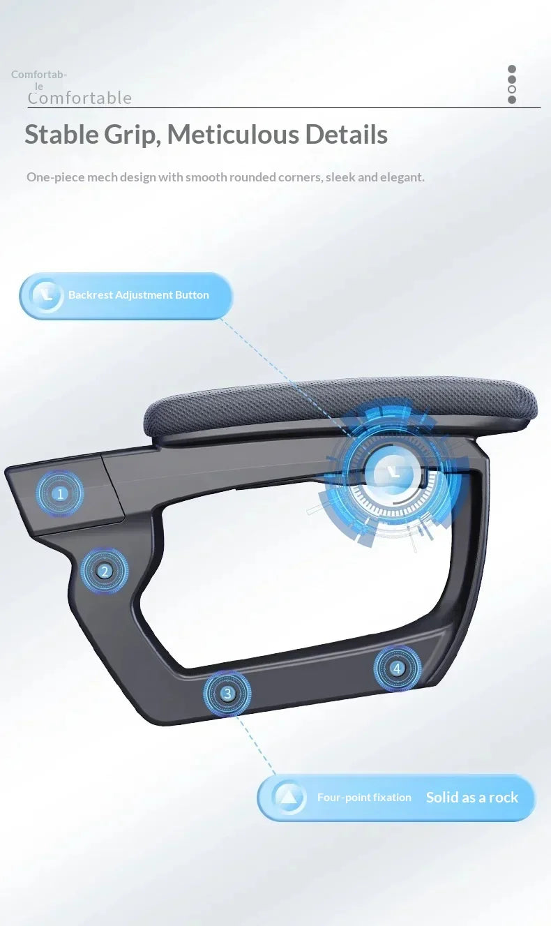 Adjustable Gaming & Office Chair – Reclining Ergonomic Comfort Seat