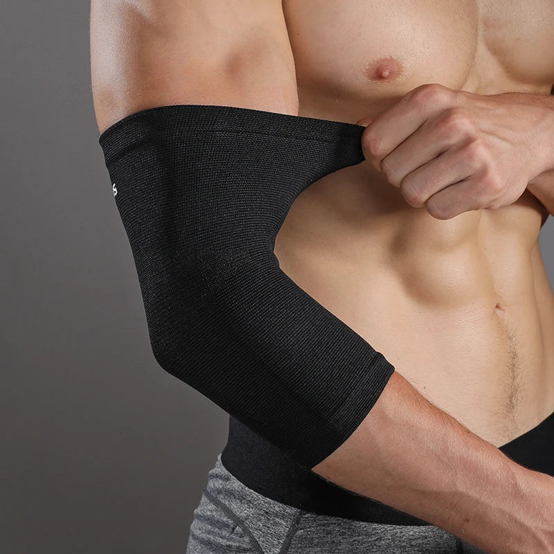 Breathable Elbow Compression Sleeve – Elastic Arm Support Brace