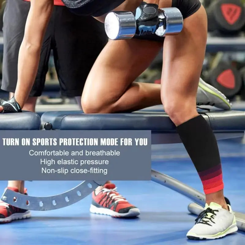 Running Compression Calf Sleeves – 20–30mmHg Leg Support for Men & Women