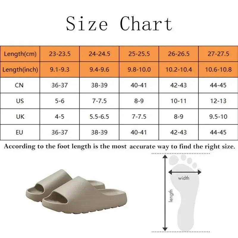 Cloud Slide Sandals – Thick Sole EVA Summer Slippers for Men & Women