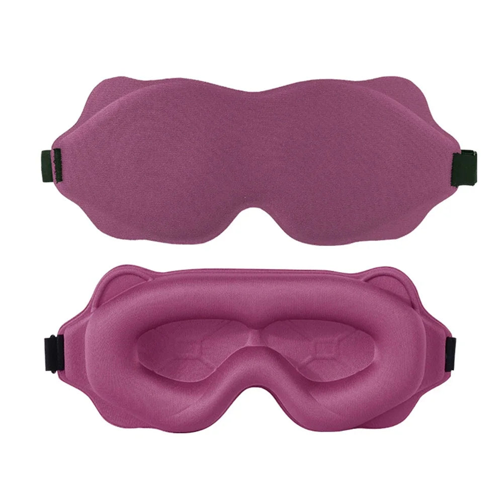 3D Contoured Eye Sleep Mask – Soft Padded Light Blocking Blindfold