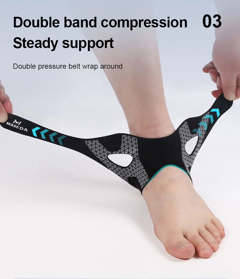 Adjustable Strap Ankle Support Brace – Ultra-Thin Compression Stabilizer