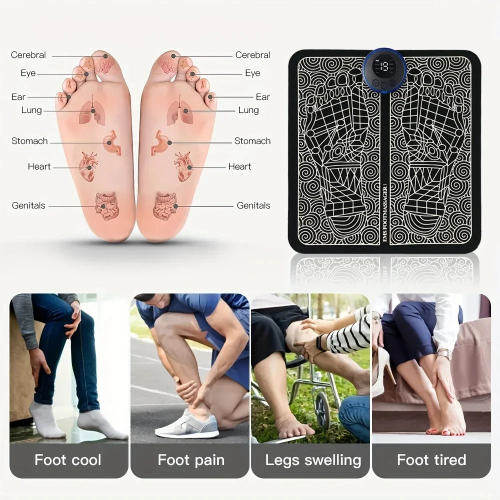Electric EMS Foot Massager Mat – Muscle Training & Relaxation Tool