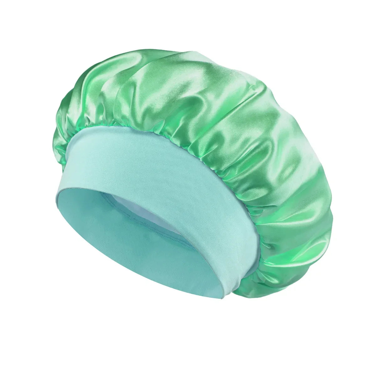 Women’s Satin Hair Bonnet – Soft Elastic Sleep Cap for Hair Care